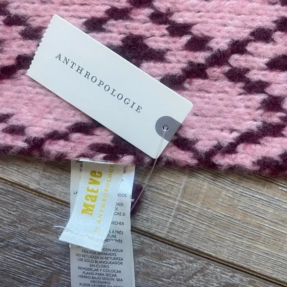 Anthropologie Maeve brand “Sigfried” scarf - NEW with tags - wool blend - Picture 3 of 4